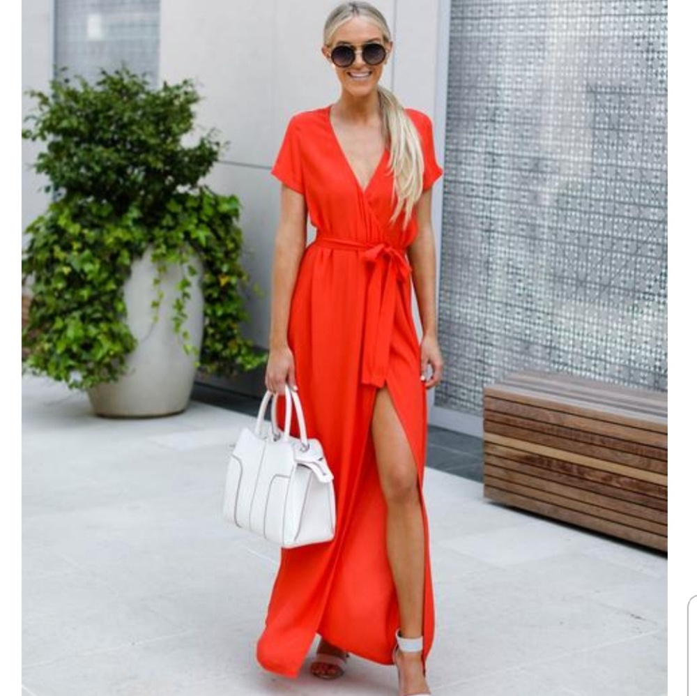 Wrap maxi dress
